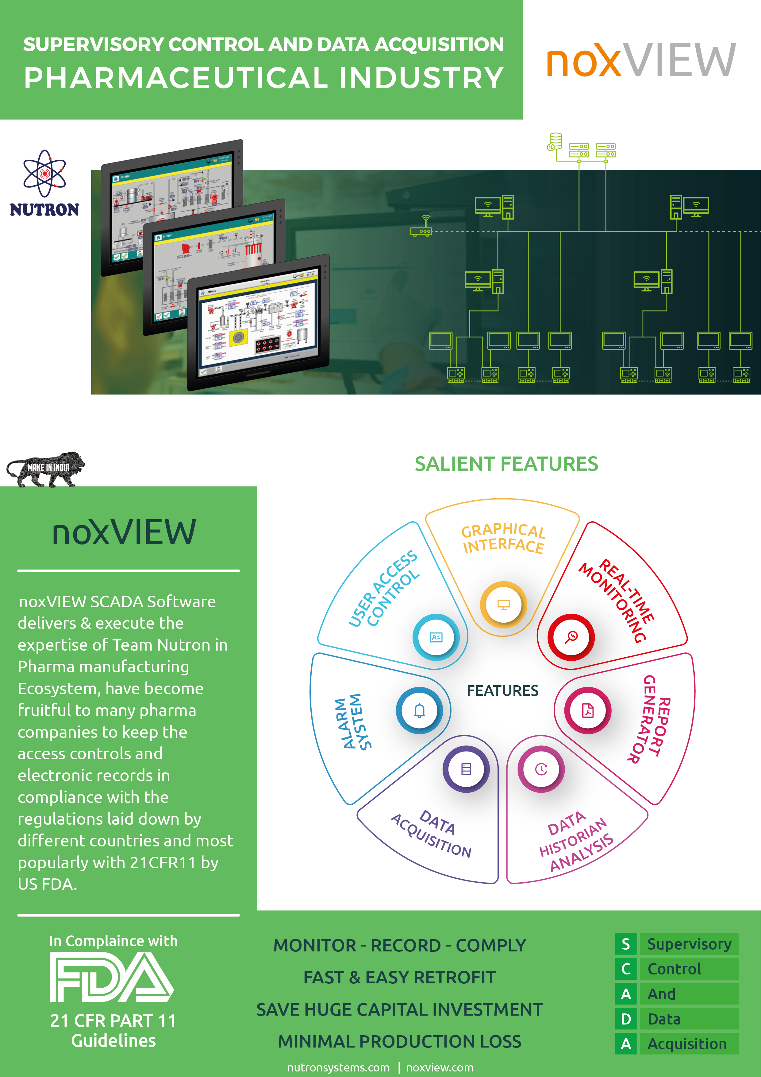 21CFR SCADA ( Centralized Monitoring & Control ) - Software Solution